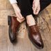 Euro Step 2020 Autumn New British Style Casual Business Formal Leather Trendy Brogue Men's Shoes_vogvips.com