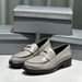 Loafers Platform Comfortable Leather Shoes Simple Casual Style Women's Formal Shoes_vogvips.com