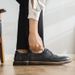 Men's Classic Brogue Leather Shoes - Stylish Pointed Toe Business Casual Shoes With Rubber Sole, Comfortable & Breathable For Daily Wear_vogvips.com