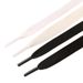 A- Standard High-top Canvas Shoelaces Single And Double-layer Black And White Flat Thick Small White Shoelaces_vogvips.com