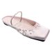 Women’s Shoes Spring New Products Exquisite Niche Design Pink Bowknot Shallow Mouth Flat Sandals_vogvips.com