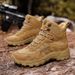 High-top Boots Men Shoes Comfortable Casual Outdoor Hiking Shoes Men Breathable Hiking Shoes Thick-soled Combat Boots Men_vogvips.com