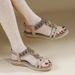 G923-3 Spring Summer 2025 New Lightweight Comfortable Flat For Women Elastic Band Versatile Fashion Trendy Sandals_vogvips.com