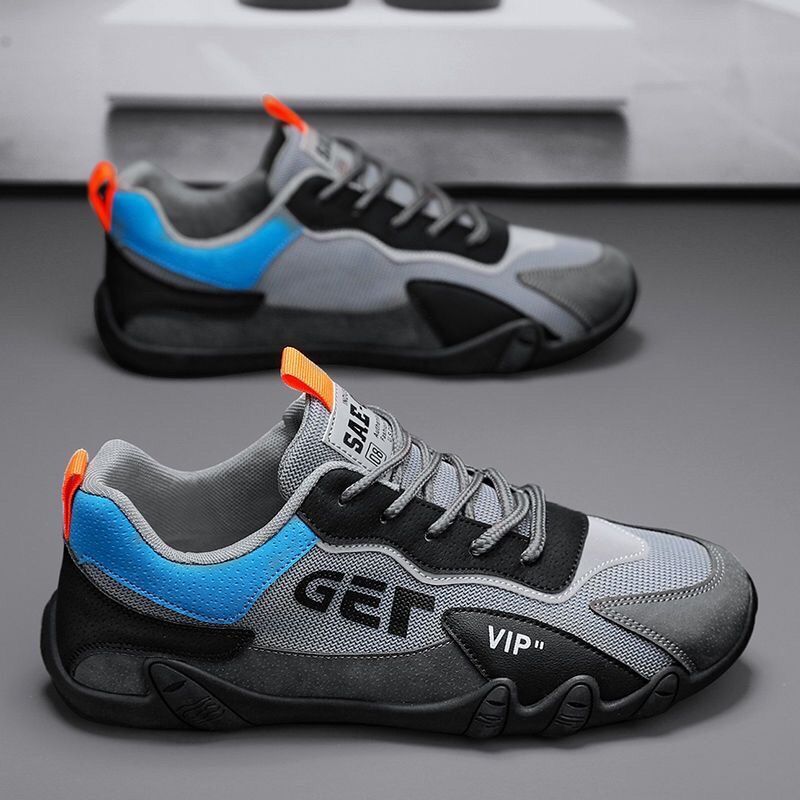Spring And Summer Breathable Mesh Men's Shoes, Trendy Sports Casual Shoes, Lightweight, Wear-Resistant Five-Toe Moccasin_vogvips.com