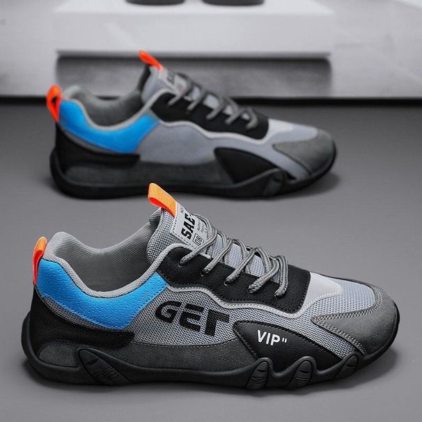 Spring And Summer Breathable Mesh Men's Shoes, Trendy Sports Casual Shoes, Lightweight, Wear-Resistant Five-Toe Moccasin_vogvips.com