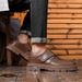 New Leather Spring Men's Shoes High-top Men's Heightening Tooling Martin Boots_vogvips.com