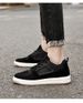 Men's Mesh Splicing Low-top Lace-up Board Shoes Breathable Invisible Inner Height-increasing Casual Shoes Men's Shoes_vogvips.com