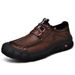 Men's Work Shoes Autumn And Winter Genuine Leather Soft Sole Non-Slip First Layer Cowhide Men's Shoes Closed-Toe Outdoor_vogvips.com