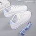 White Shoes For Women New Flat Sports Shoes Casual Shoes Running Shoes For Women_vogvips.com