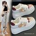 2026 Spring New White Shoes With Hidden Heel 9cm Platform Breathable Sneakers Korean Style Genuine Leather Mesh Women's_vogvips.com