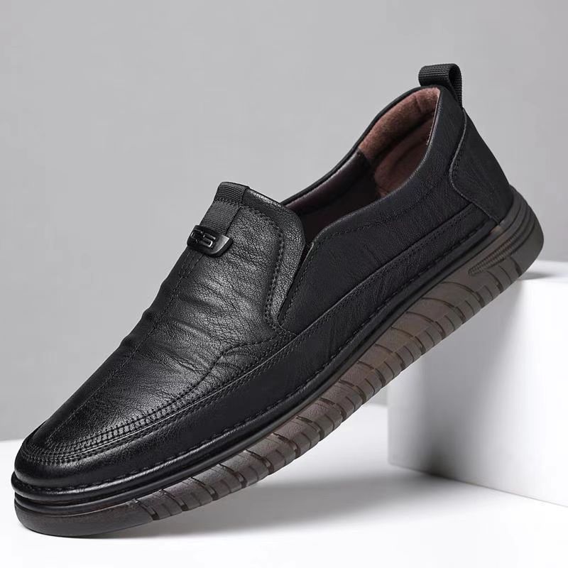 Suitable For All Seasons New Spring Business Casual Leather Loafers British Style Men's Trendy Lazy Shoes_vogvips.com