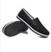Low-top Flat-soled Old Beijing Cloth Shoes, Simple Solid-color Cloth Shoes, Casual One-pedal Lazy Round Canvas Shoes_vogvips.com