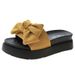 Women's Summer Outdoor Slippers, Trendy New Style With Bow, Thick-soled Platform Slide Sandals, Versatile Beach Sandals_vogvips.com