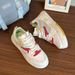 Spring New White Board For Female Students Korean Edition Casual Ins Color Blocked Thick Soled Sports Single Shoes_vogvips.com