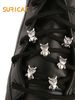 6 Gothic Owls - DIY Home Decor And Craft Accessories, Shoe DIY Decorations, Cute Y2K Footwear Accessories, Perfect For Spring/Summer And Halloween_vogvips.com