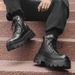 Martin Boots Men's Boots Retro Lace-up Tooling Boots Short Boots_vogvips.com