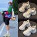 Women's Thick-soled Dance 2026 Autumn New Model, Trendy Leather Soft-soled Sports Casual Height-increasing Sh, Dad_vogvips.com