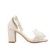 2026 Summer New Women's Sandals With Chunky Heel, 7.5cm High Heels, Bowknot, Pearl, French Fairy Style, White_vogvips.com
