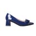 Chunky heel shoes spring new pointy bow high heels women wine red women's shoes_vogvips.com