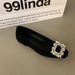 High-End French Style Evening Breeze Elegant Black Low Heel Single Shallow Mouth Spring Slip-On Women's Shoes Loafers_vogvips.com