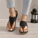 Large Size New Women's Shoes Summer Clip On Women, Hollow Metal Thick Soled Sandals For Women Batch_vogvips.com