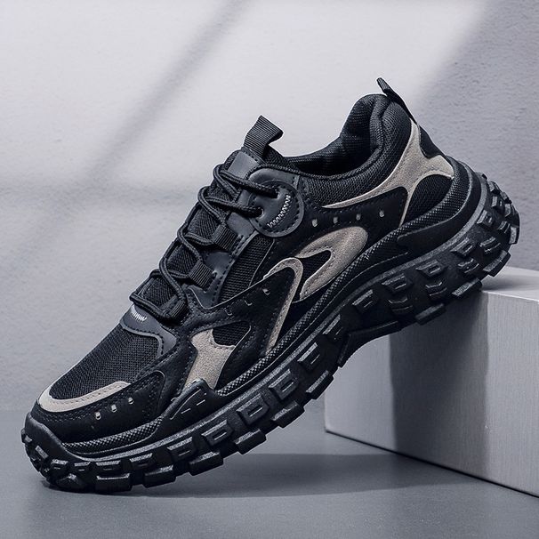 Labor Protection Shoes Men's Spring And Autumn New Breathable Mesh Shoes Men's Construction Site Work Non Slip Wear Resistant Sports Dad Shoes_vogvips.com