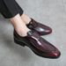 European And American Fashion New Pointed Toe Men's High Heels, Crocodile Embossed Business Formal Wear Men's Shoes Banquet Dress Wedding Leathershoes_vogvips.com