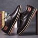Trendy Men's Business Casual First Layer Cowhide Fleece Lined Leather Low Heel Fashion Spring Wedge All-Season Shoes_vogvips.com
