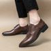 Men's Pointed Toe European And American Business Formal Leather Fashion Versatile Casual Derby Shoes Cross-Border Large_vogvips.com