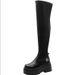 Platform Over-the-Knee 2024 Autumn Winter Internet Celebrity Slimming Hot Girl Height Increasing Slim Petite Non-Slip_vogvips.com