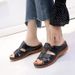 2025 In Oversized Size, Fashion Solid Color Thick Bottom Slippers, Women's Sandals_vogvips.com