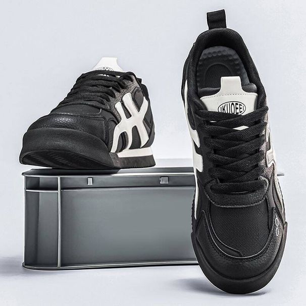 European Men's New Spring Fashion Versatile Color-blocked Sports Casual Shoes, Lightweight, Comfortable, Trendy German_vogvips.com