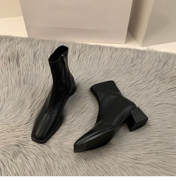 High Heels, Ankle Boots, French Ankle Boots, New Fleece Style 2026 Women's Boots For Spring And Summer_vogvips.com