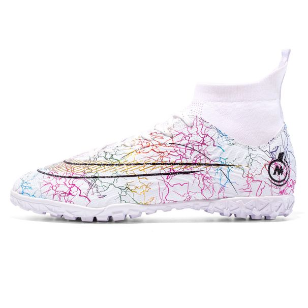 Youth Soccer Cleats – High Top Turf Shoes With Sock Collar (Indoor/Outdoor & Multi-Surface)_vogvips.com