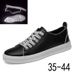 Men's Shoes Silver-white Reflective Strip Shoes Board Shoes Leather Shoes Men's Casual Shoes_vogvips.com