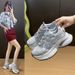 Dad Shoes Female Student Sports Running Shoes Casual Shoes Platform Height Increase_vogvips.com