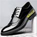 TerraStride Genuine Soft Casual Business Formal Leather Flat Glossy Men's Pointed Toe Hidden Height Increase Large Size Shoes Summer_vogvips.com