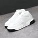 Men's Trendy White Sneakers High Top Soft Soled Casual Shoes Korean Style Thick Soled Autumn 2025 New_vogvips.com