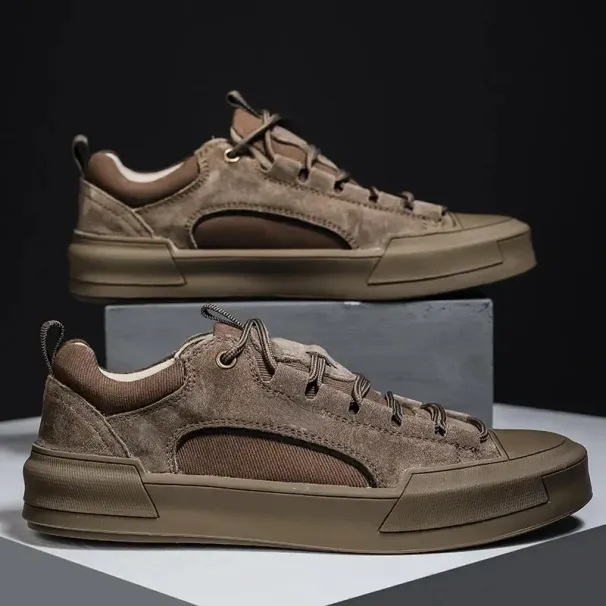 Trend Men's Casual Leather Shoes 2023 New Shoes For Men High-top Black Casual Male Sneakers Platform S 2023 New Tenis Masculino_vogvips.com