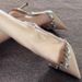 Pointed Rhinestone High Heels Women's Stiletto Heel High Sense Empty Rear Strap Women's Single_vogvips.com