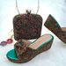 Women’s Shoes ladies' banquet shoe and bag set, comfortable wedge shoes with the same series of bags, wedding exclusive items_vogvips.com