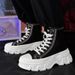 Men's Shoes Thick Soled Men's Shoes With Closed Toe Canvas Casual Sports High Top College Series Large Size Women's Shoes_vogvips.com