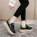 XQ229 New 2024 Spring Summer Height-Increasing Sneakers Platform Sole Wear-Resistant Street Style Trendy Simple Women's_vogvips.com