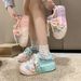 A New Style Of Thick-soled Sneakers For Girls And Students, A Versatile Set Of White Sneakers And Sporty Casual Large-headed Shoes_vogvips.com