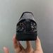 Retro Low Top Sneakers Multicolor Rhinestone Black White Stylish Shoes_vogvips.com