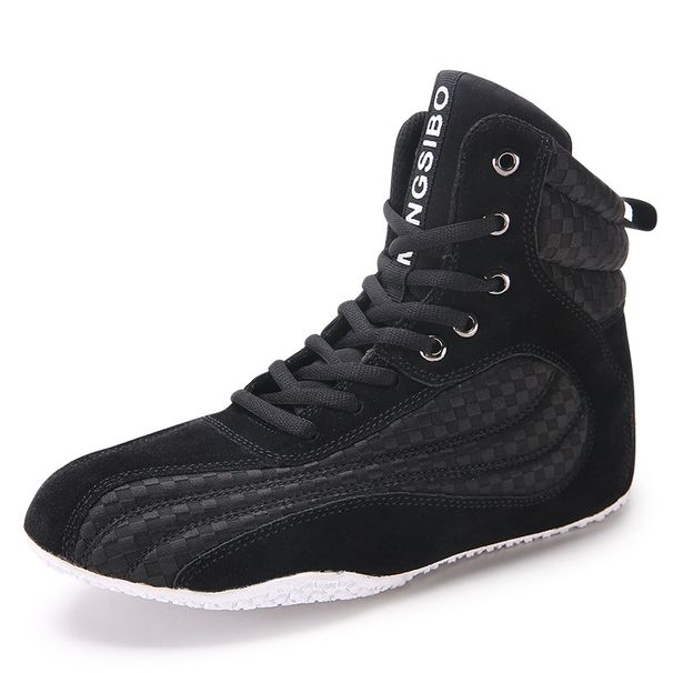 New Boxing Shoes, High Top Sanda Shoes For Men And Women, Squat And Deadlift Fighting Training Shoes, Wrestling Shoes, Fitness Shoes_vogvips.com