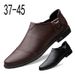 Men's Head Layer Foot Cover Single Shoes Loafers Men's Shallow Mouth Casual Single Shoes Lazy Shoes_vogvips.com
