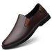 Men's Shoes Loafers Shallow Mouth Foot Cover Men's Casual Leather Shoes Men's Soft Sole Lazy_vogvips.com