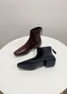 French 25.Retro Style With Fleece, Slimming, Chunky Ankle Boots For Women_vogvips.com