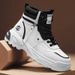 European Warm Series Martin British Style Short Mid-Cut Men's Work Boots Autumn Winter High-Top Trendy Shoes_vogvips.com